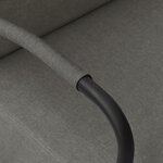 Vidaxl fauteuil gris clair tissu