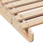 vidaXL Chaises longues lot de 2 205x60x31 5cm bois massif de pin