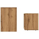 vidaXL Tables basses gigognes 2 Pièces chêne artisanal bois d'ingénierie
