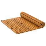 vidaXL Tapis de bain Marron 80 x 50 cm Bois d'Acacia Massif