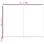 vidaXL Cadre d'auvent Rouge et Blanc 400 × 300 cm