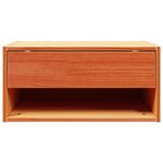 vidaXL Table de chevet avec tiroir 2 Pièces Marron cire 50 x 32 5 x 24 cm