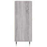 vidaXL Buffet sonoma gris 69 5x34x90 cm bois d'ingénierie