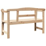 vidaXL Banc extérieur Marron 119 x 76 x 44cm Bois de pin massif