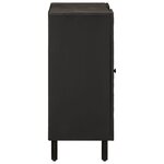 vidaXL Armoire latérale noir 90x33x75 cm bois massif de manguier