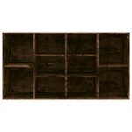 vidaXL Banc à chaussures Chêne fumé 103x30x55 cm Bois d'ingénierie