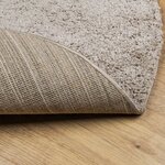 vidaXL Tapis shaggy PAMPLONA poils longs moderne beige Ø 100 cm