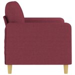 vidaXL Canapé à 2 places Rouge bordeaux 120 cm Tissu