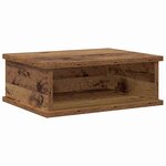 vidaXL Table de chevet Bois ancien 40 x 31 x 15 cm Bois d'ingénierie