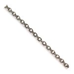 Chaîne maille jaseron Ø3mm Anthracite Au mètre