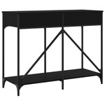 vidaXL Table console noir 100x39x78 5 cm bois d'ingénierie