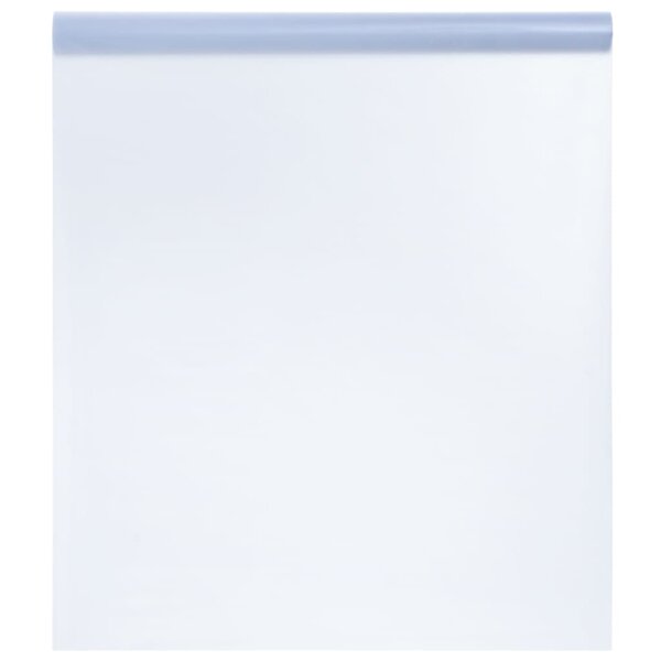 vidaXL Film de fenêtre statique dépoli gris transparent 90x1000 cm PVC