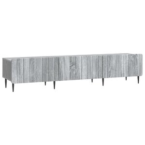 vidaXL Meuble TV Sonoma gris 147 x 34 5 x 32 cm Bois d'ingénierie