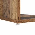 vidaXL Bureau avec Rangement Bois ancien 130 x 50 5 x 75 cm