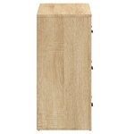 vidaXL Buffets 2 Pièces chêne sonoma bois d'ingénierie