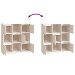 vidaXL Buffet Blanc 110 5x35x117 cm Bois massif de pin