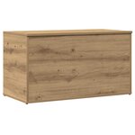 vidaXL Coffre de rangement chêne artisanal 84x42x46 cm bois ingénierie