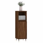 vidaXL Armoire de bain chêne marron 30x30x100 cm bois d'ingénierie