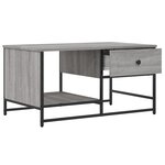 vidaXL Table basse sonoma gris 85 5x51x45 cm bois d'ingénierie
