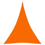 vidaXL Voile de parasol Tissu Oxford triangulaire 5x6x6 m Orange