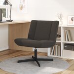 vidaXL Chaise Accent Gris Foncé Tissu avec Base en Métal Moyenne