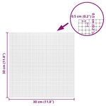 vidaXL Carreau de miroir mosaïque 12 Pièces Argent 30 x 30 cm Verre