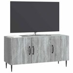 vidaXL Meuble TV Sonoma gris 99 x 34 5 x 50 cm Bois d'ingénierie