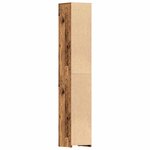 vidaXL Armoire salle de bain vieux bois 30x30x183 5 cm bois ingénierie