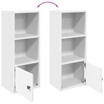 vidaXL Bibliothèque blanc 31x24x77 cm bois d'ingénierie