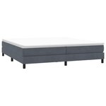 vidaXL Sommier à lattes de lit sans matelas gris foncé 200x220 cm