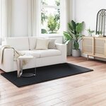 vidaXL Tapis en Fourrure Synthétique de Lapin Olite Noir 100 x 200 cm