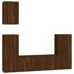 vidaXL Ensemble de meubles TV 5 Pièces Chêne marron Bois d'ingénierie