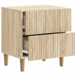 vidaXL Cabinet de chevet avec tiroir Chêne Sonoma 43 x 34 5 x 48 cm