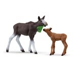 Schleich 42603 - Wild Life Élan Femelle avec Veau