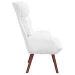vidaXL fauteuil Blanc 69 x 74 x 93 cm Cuir artificiel