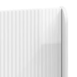 vidaXL Tête de lit Blanc brillant