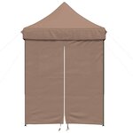 vidaXL Tente de fête Marron 200 x 200 x 306 cm Tissu Oxford