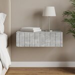 vidaXL Table d'appoint murale Gris béton 59 x 34 5 x 17 cm