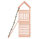 vidaXL Maisonnette de jeu avec mur d'escalade bois massif Douglas