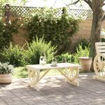 vidaXL Table basse de jardin 90x50x40 cm bois de sapin massif