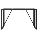 vidaXL Pieds de table à manger cadre en O 120x60x73 cm fonte