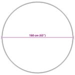 vidaXL Tapis en Fourrure Synthétique de Lapin Olite Beige Ø 160 cm