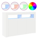 vidaXL Buffet Blanc 116 x 30 x 75 cm Bois d'ingénierie