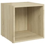 vidaXL Ensemble de meubles TV 3 Pièces Chêne sonoma Bois d'ingénierie