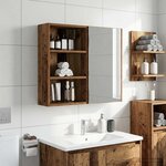 vidaXL Armoire murale de salle de bain Bois ancien 40 x 16 x 62 5 cm