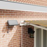 vidaXL Auvent Rétractable avec 500 × 300 cm Vert et jaune