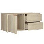 vidaXL Meuble TV Chêne sonoma 80x34x36 cm Bois d'ingénierie