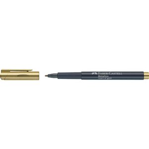 Marqueur metallics pointe ogive 1 5 mm or faber-castell