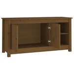 vidaXL Meuble TV Marron miel 103x36 5x52 cm Bois de pin massif