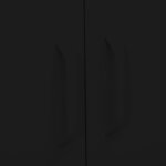 vidaXL Armoire de rangement Noir 80x35x101 5 cm Acier